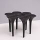 Holmgren illums bolighus, cast Iron candle holder 1960s Denmark