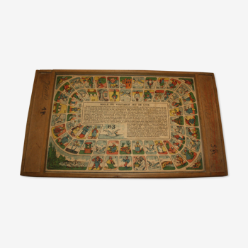 Ancient game of goose and ladies "La Grange"