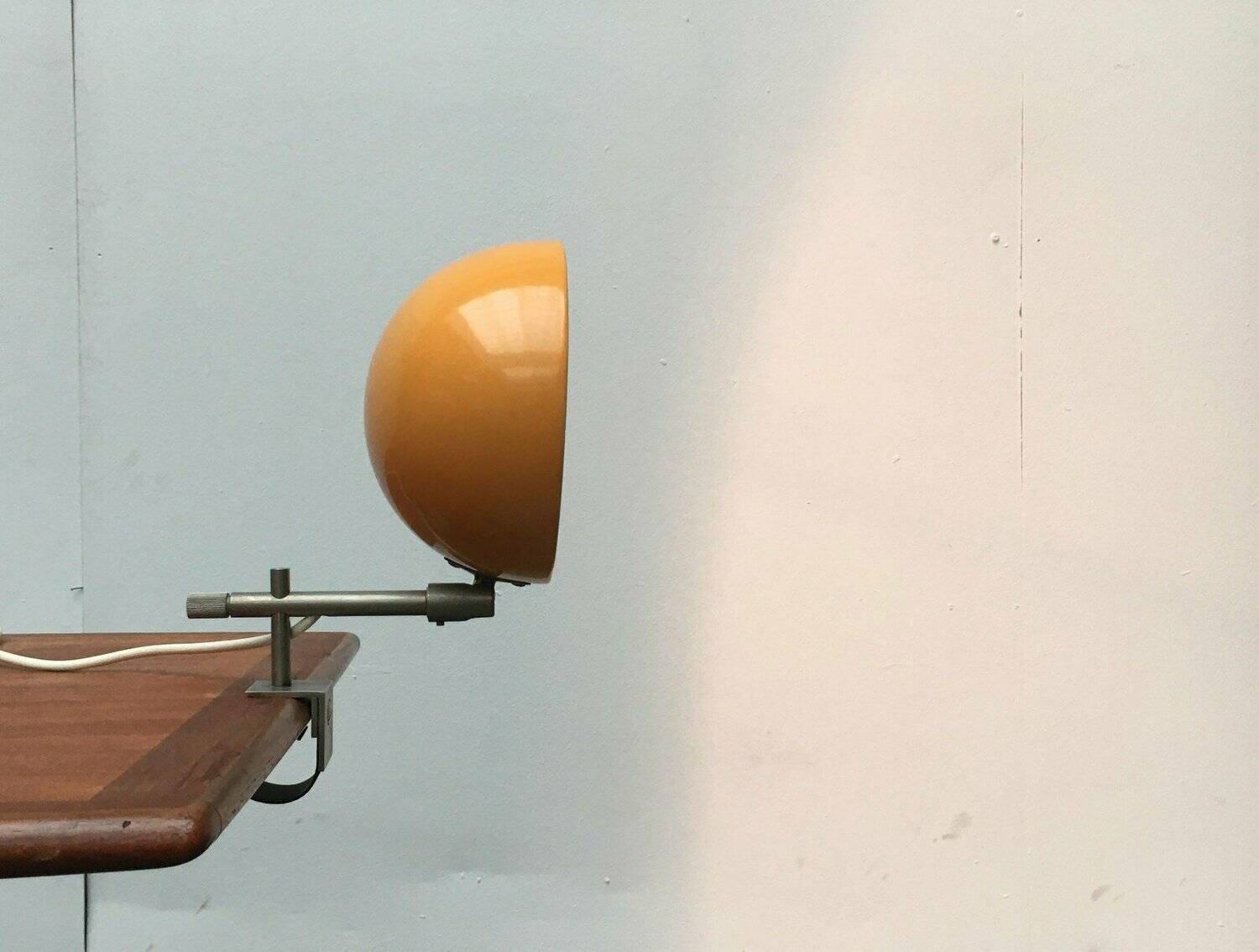 Minimalist German clamp lamp from the mid-century space age by Beisl, 1960s