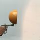 Minimalist German clamp lamp from the mid-century space age by Beisl, 1960s