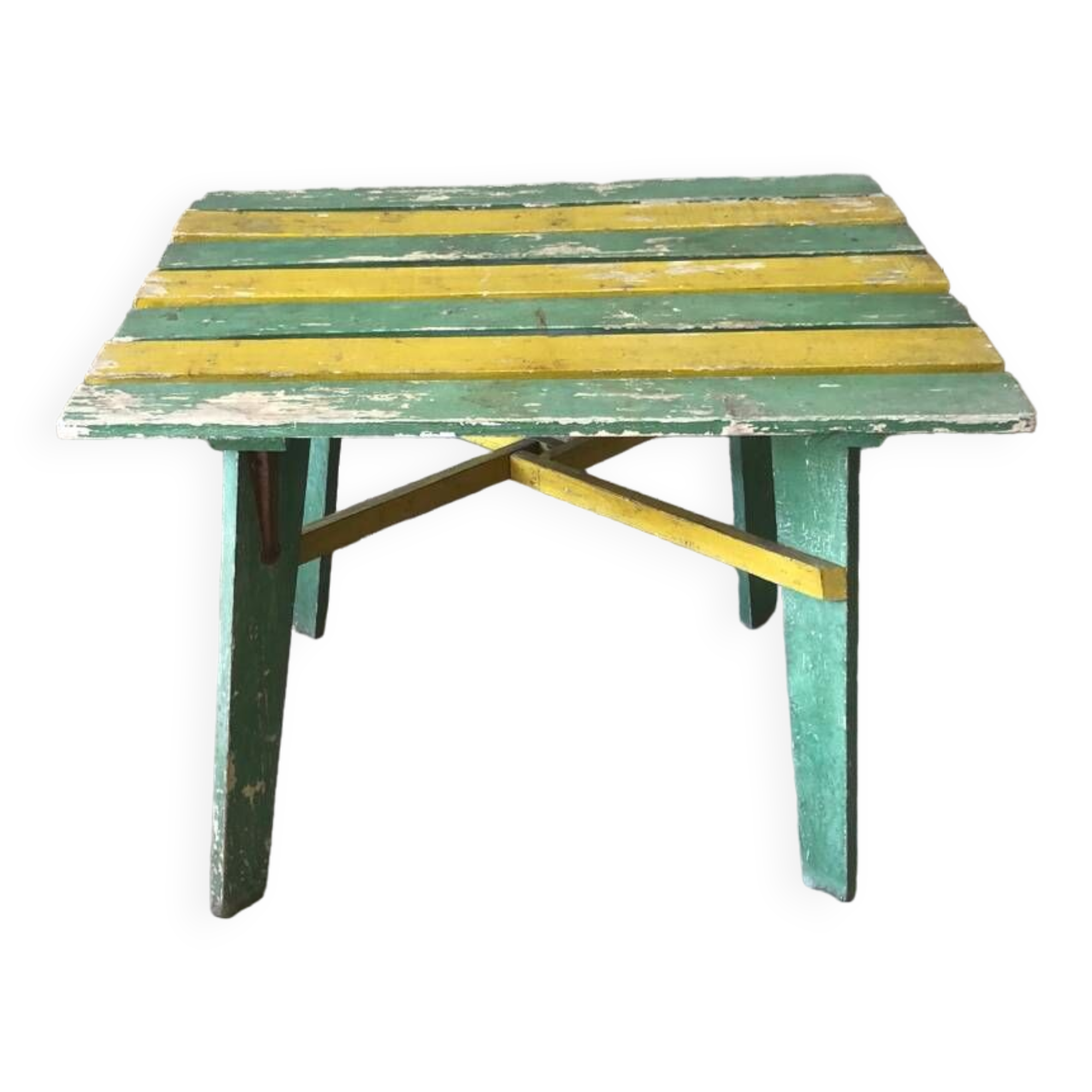 Vintage patinated garden table