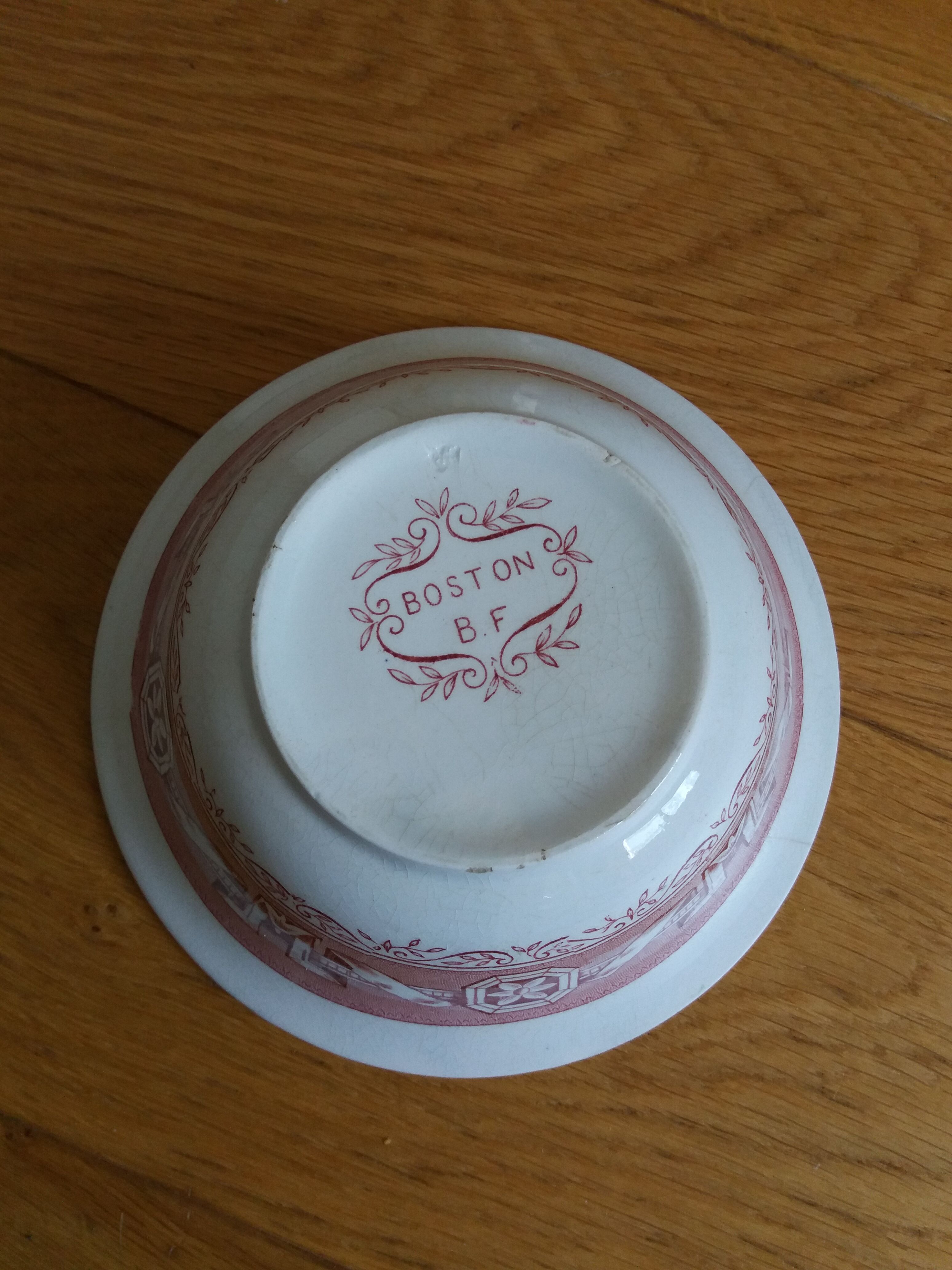Bol coupelle Boch Frères Boston 1900