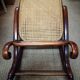 Curved wooden footrest