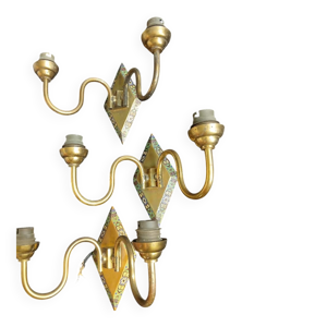 3 appliques art deco