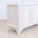 Enfilade Mid-Century Pencil Reed / en rotin, costal design des années 80.