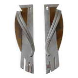 Set of 2 art deco handles