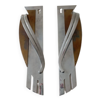 Set of 2 art deco handles