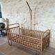 Old rattan bed