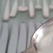 François Frionnet Art Deco silver-plated cutlery set
