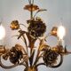 Hollywood Regency Roses kroonluchter, Verguld, Drie Armen, Italie