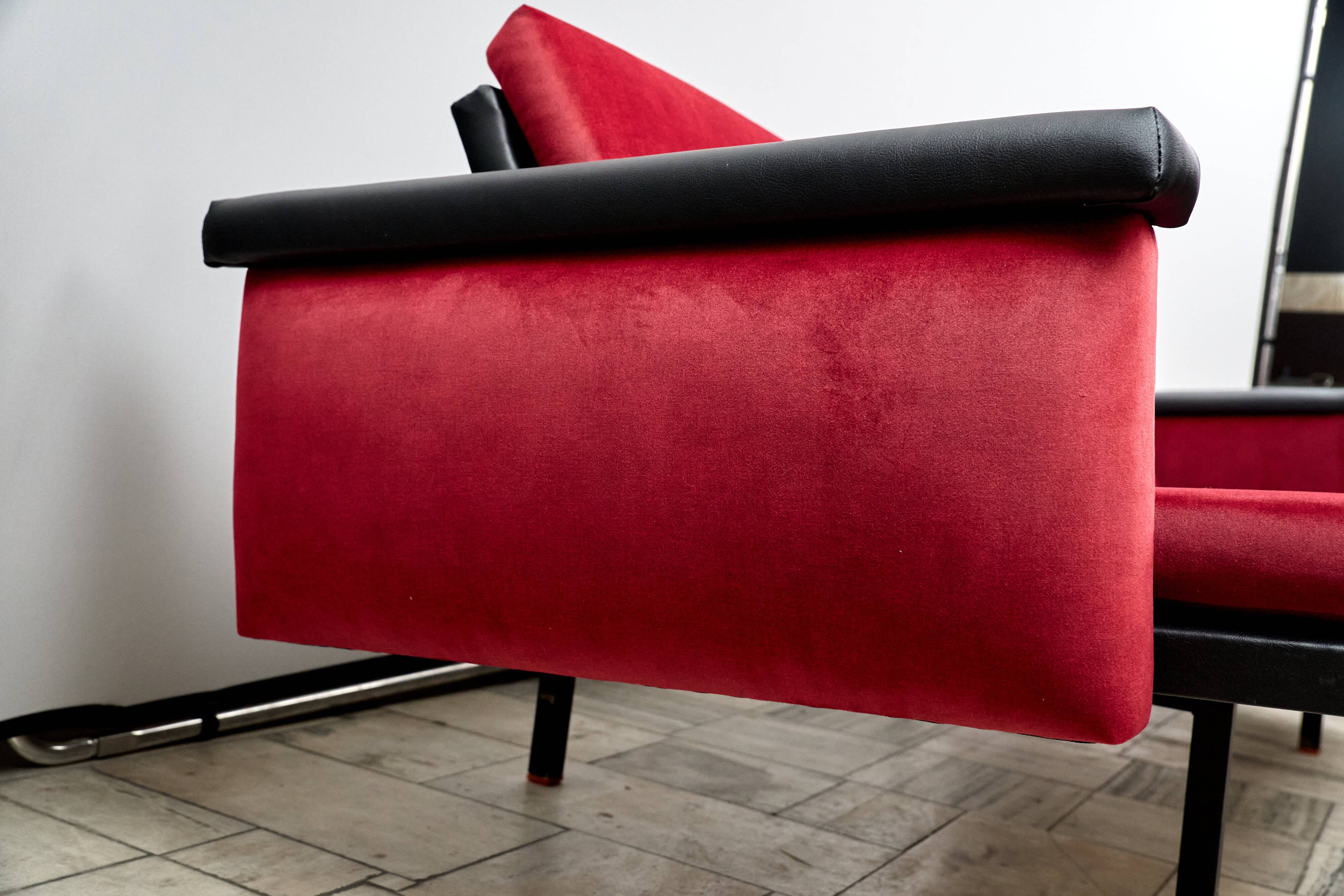 Vintage Industrial Sofa bed, 1960s, Czechoslovakia