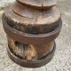 LARGE OLD WOODEN PRESS SCREW
