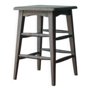 Tabouret vintage français des années 40, tabouret bois, siège d'appoint, stool