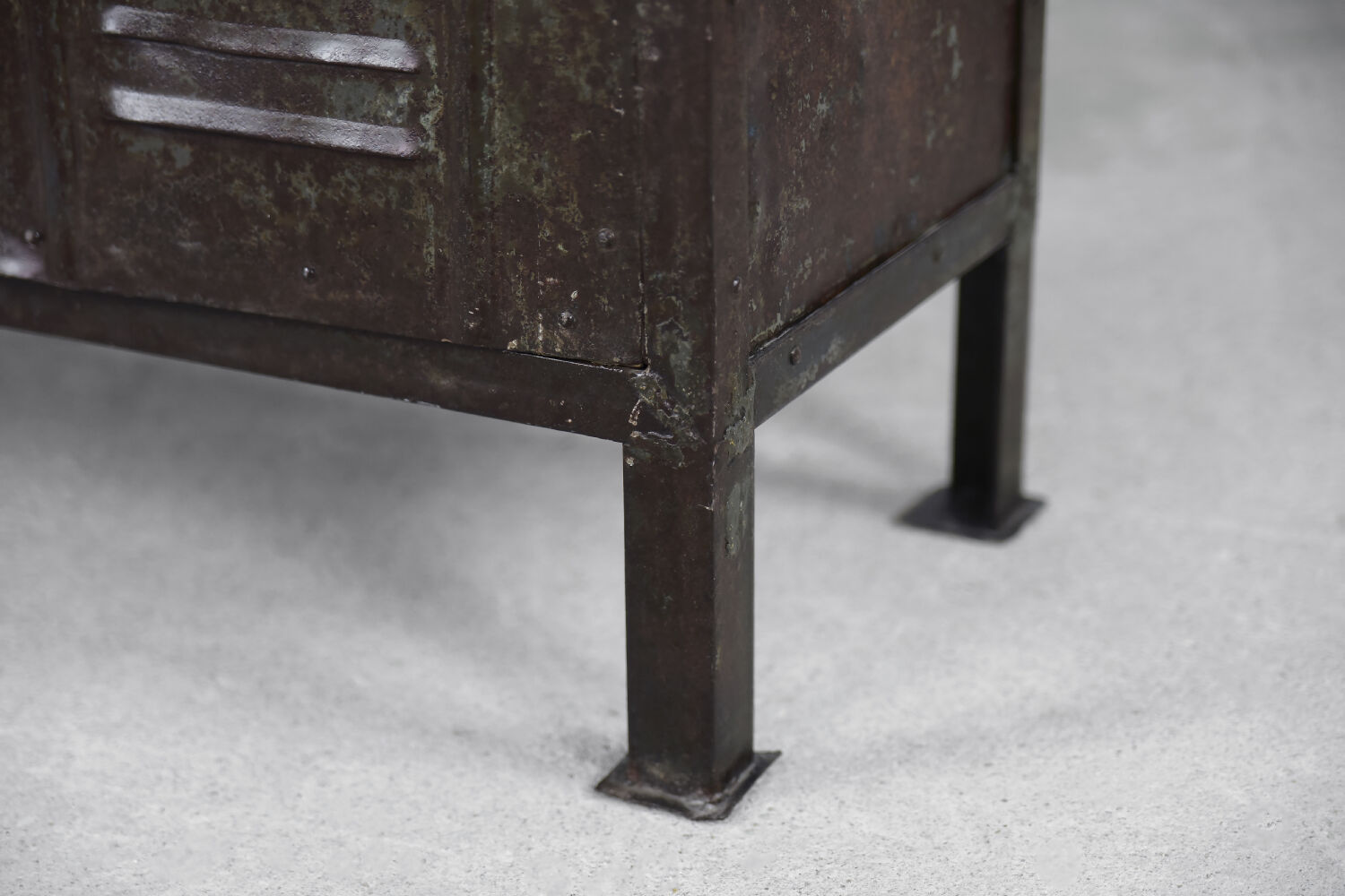 Vintage Industrial Metal Factory Cabinet, 1950s