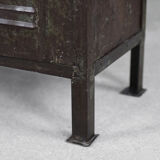 Vintage Industrial Metal Factory Cabinet, 1950s