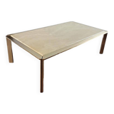 Roche Bobois table basse design travertin