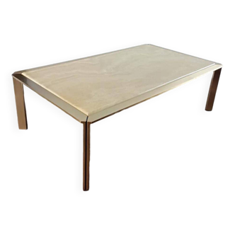 Roche Bobois travertine designer coffee table