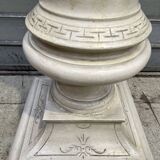 Carved wooden column