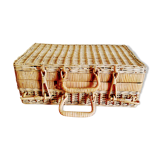 Wicker suitcase