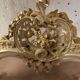 Carved console Louis XV style painted and gilded wood XX century