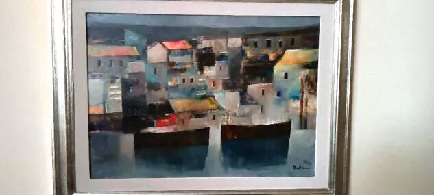 Oil painting on canvas - Marine - 1976 Lido Bettarini canvas 70x50 cm