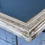 Antique mirror beveled glass Louis Philippe patinated 62x86cm