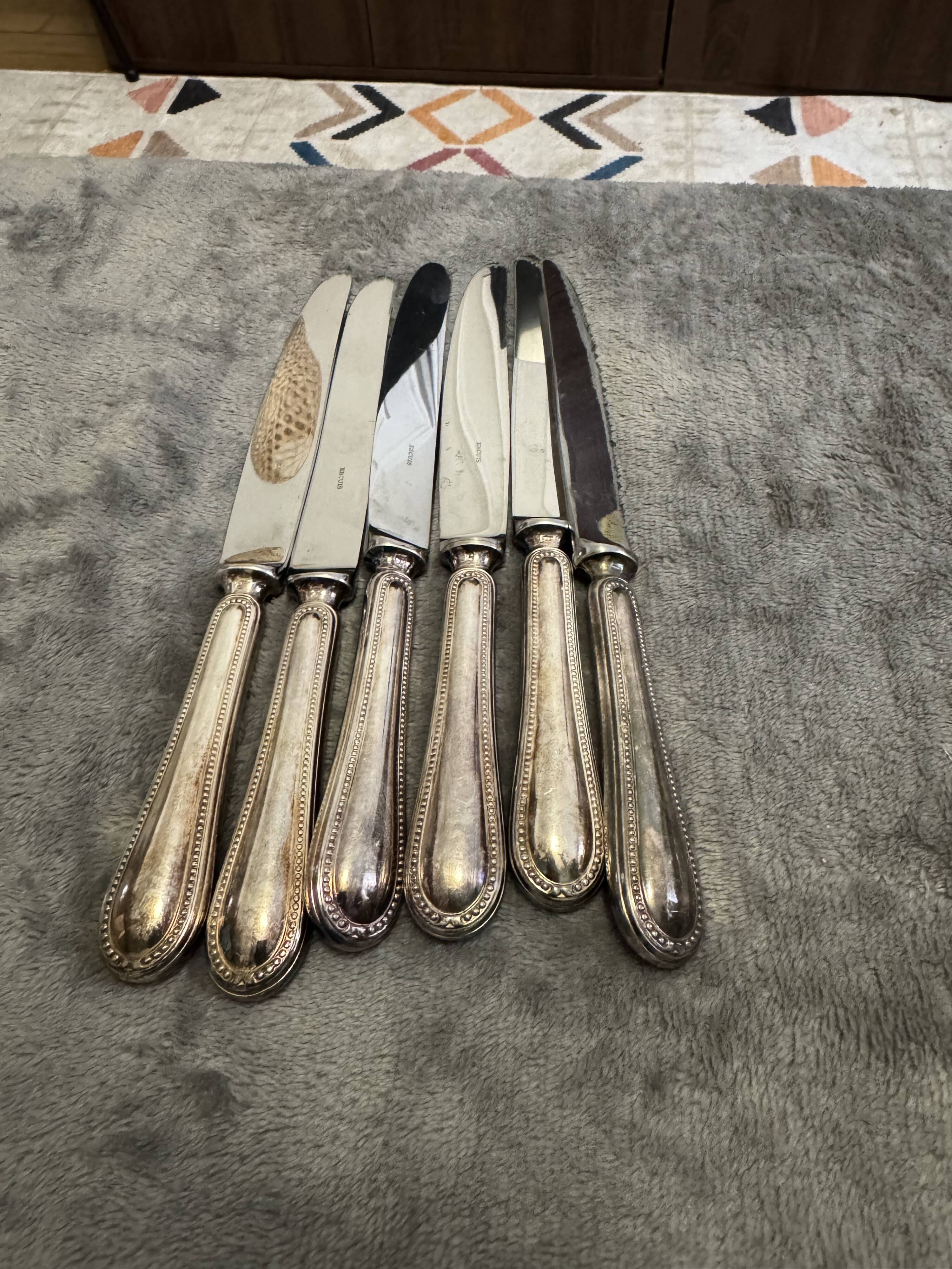 14 place settings Ercuis silver-plated – model Pearls