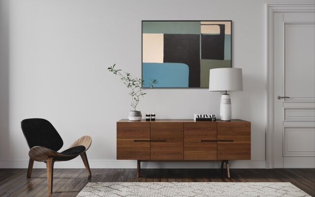 Abstract green table