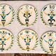 Plates and dish signed by Roger Capron, Vallauris.