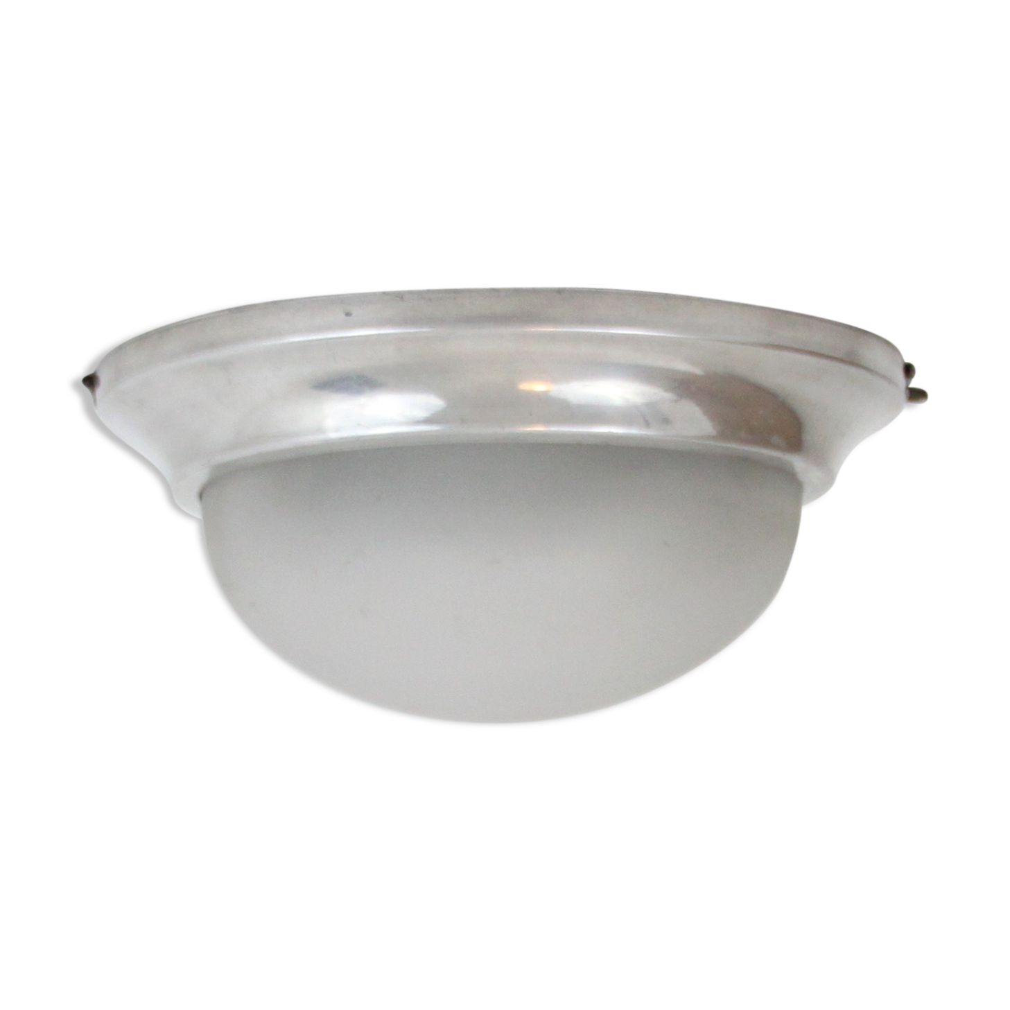 Old wall ceiling light glass and aluminium, decoration