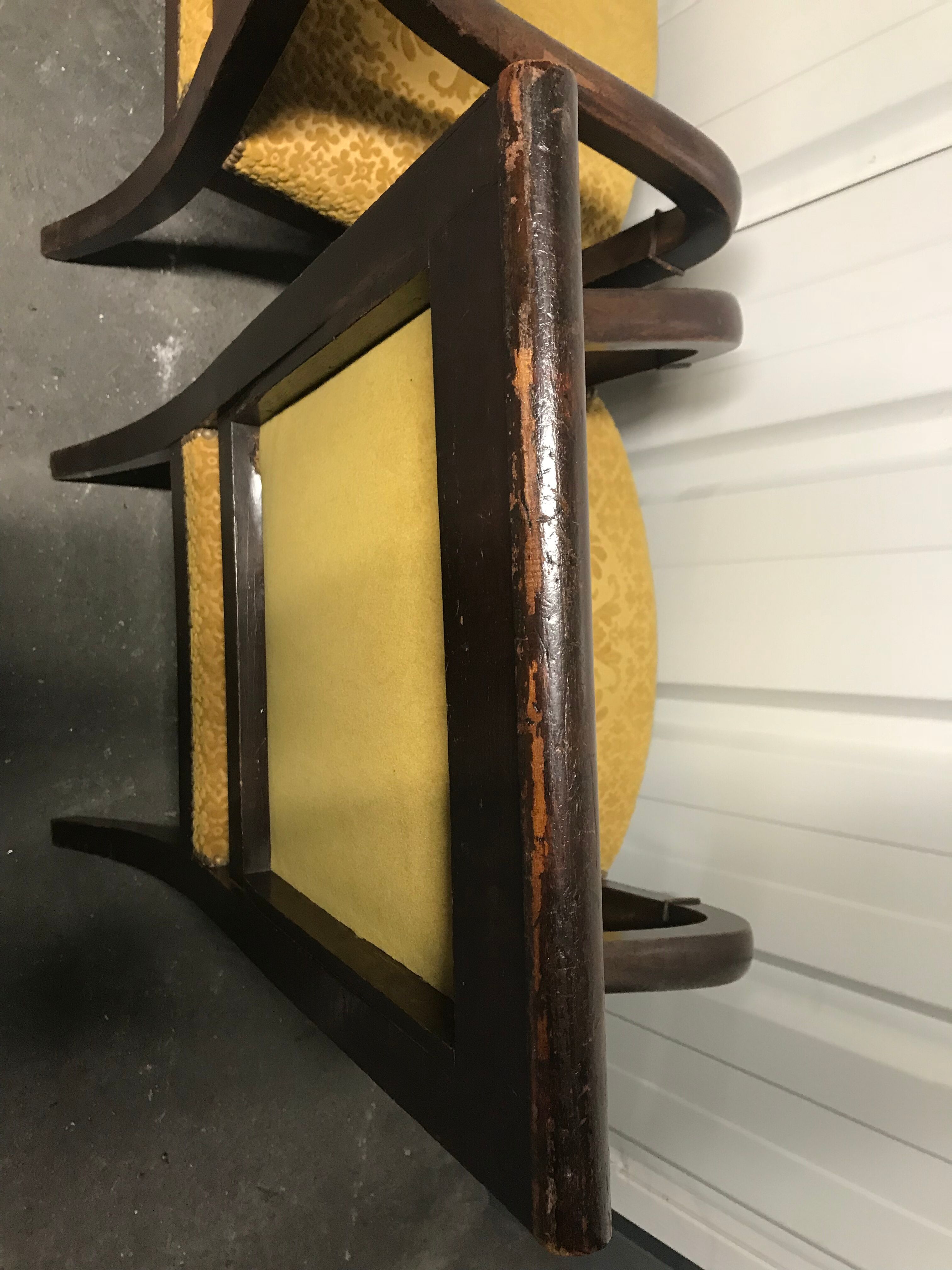 Pair of sticks Empire armchair