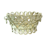 Centerpiece in glazed earthenware decorated with grapes XX century