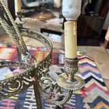 Brass chandelier from the early 20th century.