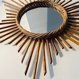 Authentic rattan sun mirror 50.60