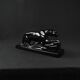 Black ceramic hunting panther from the Art Deco period, circa 1930