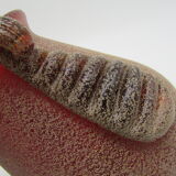 small vase glazed glass art-deco style