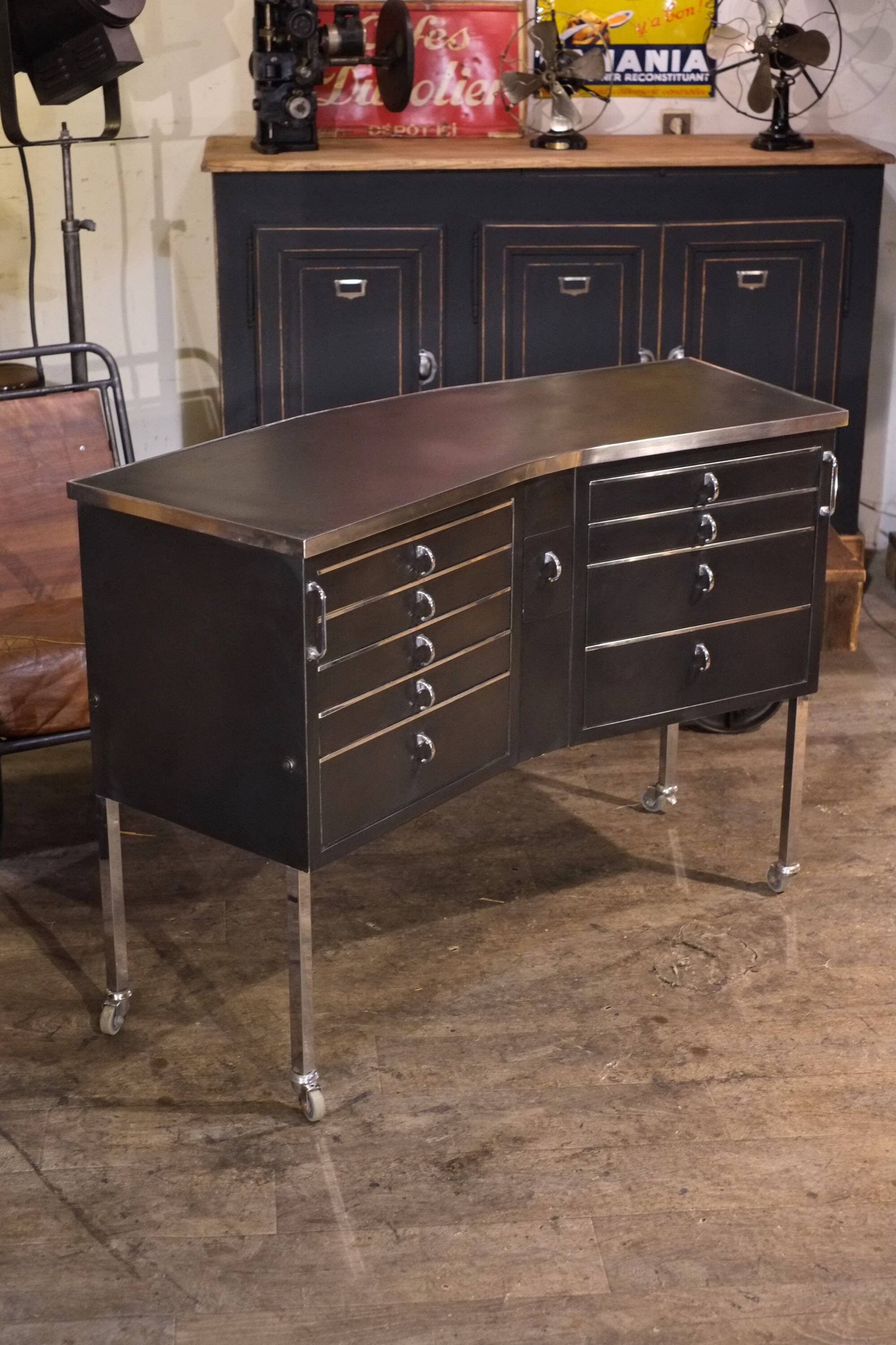 Vintage dentist furniture Gallus 1970