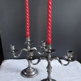 Pewter candlesticks