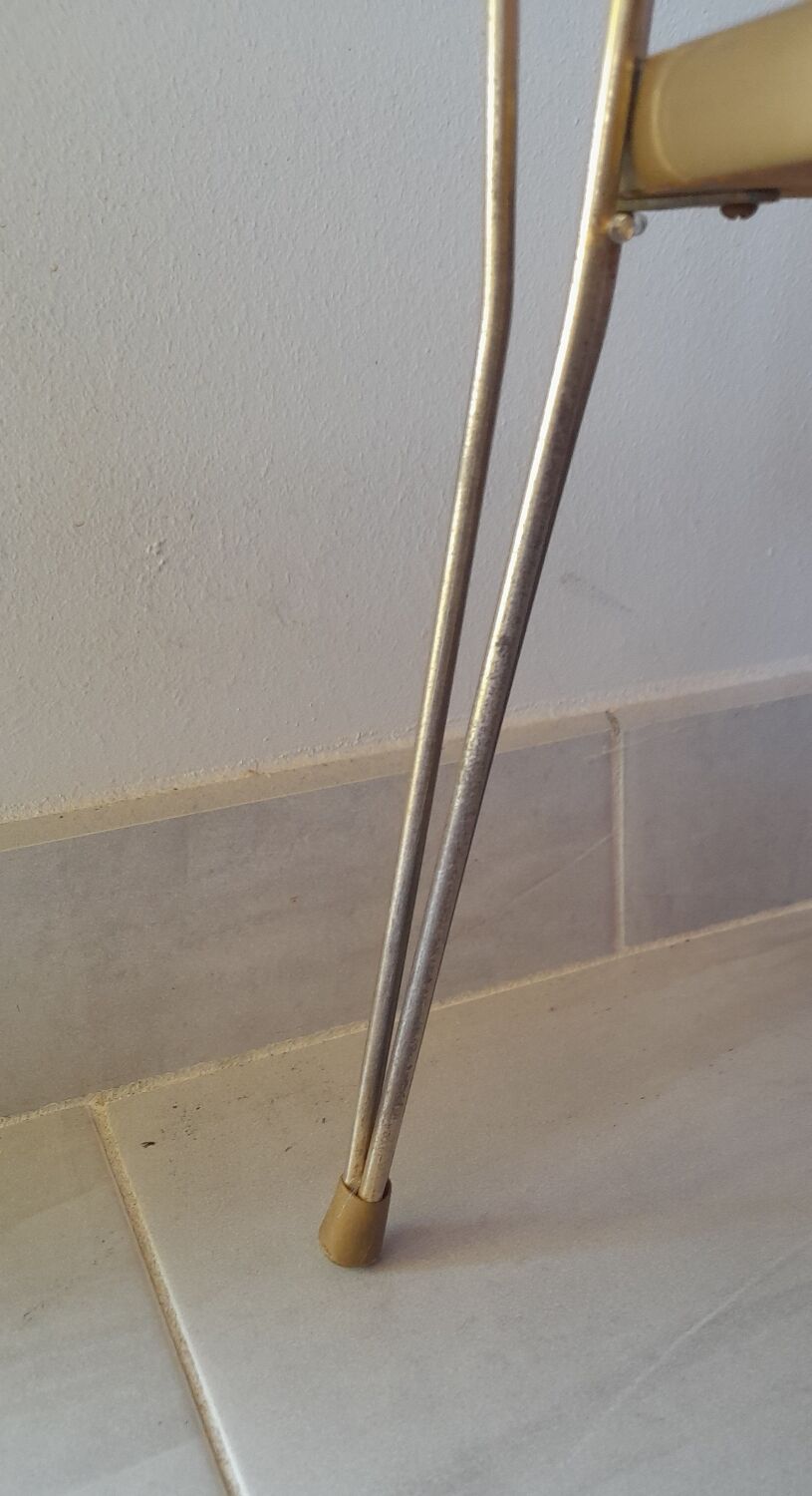 Formica and metal side table 70s