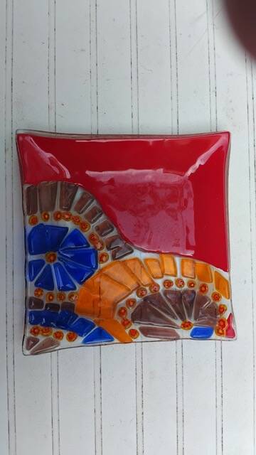 Vide poche verre de Murano.