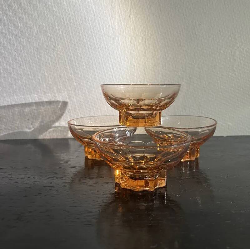 Coupes à dessert Rosaline vintage