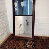 Overmantel mirror abstract decor