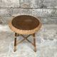 Guerdon vintage children's coffee table in rattan wit old rattan wicker bohemian 1950