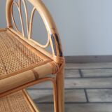 Rattan shelf