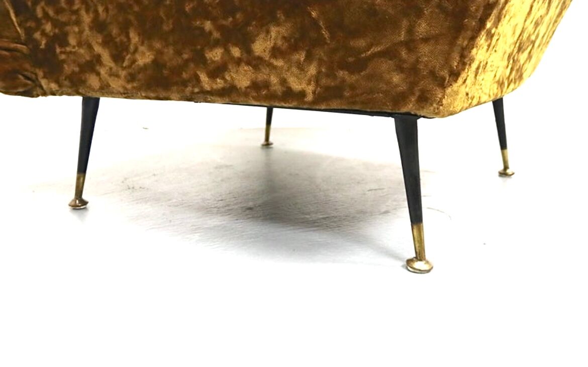 Pair set of 2 armchairs, italy 1950s