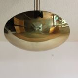 Brass half bowl ceiling lamp by Kalmar Austria