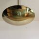 Brass half bowl ceiling lamp by Kalmar Austria