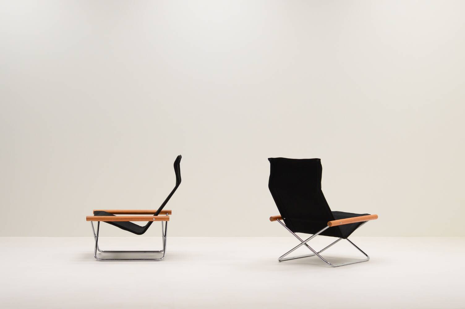 Set of 2 ny chairs by takeshi nii, 1950s japan.