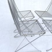 4 wire chairs by Till Behrens for Schlubach
