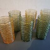 Vintage green anchor hocking soreno iced tea glass